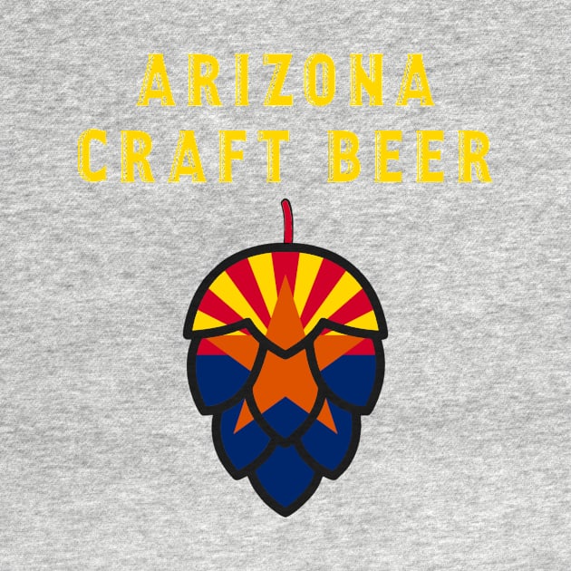 Arizona State Flag United States of Craft Beer by Owl House Creative